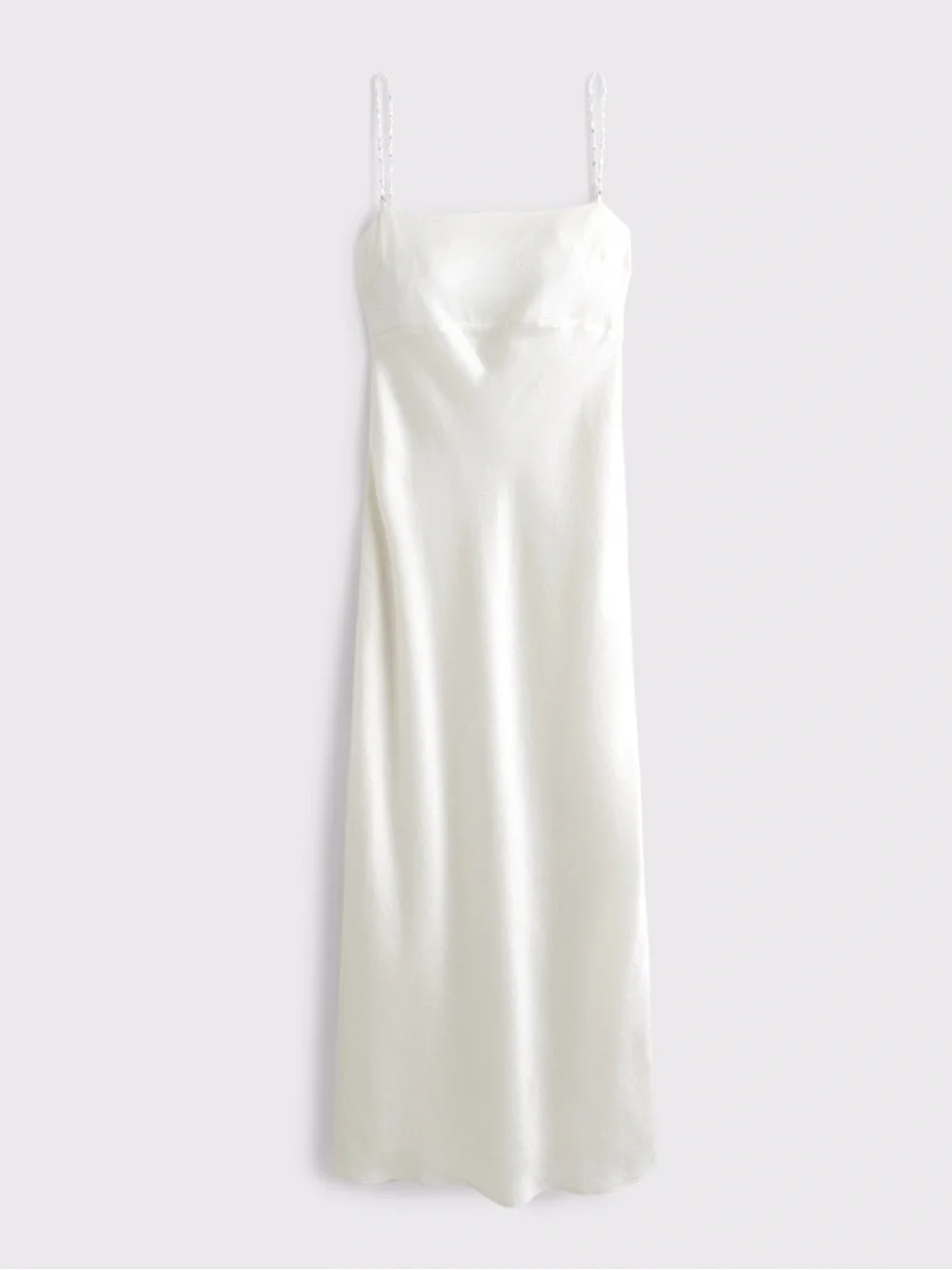 Abercrombie & Fitch Faux Pearl Strap Maxi Dress